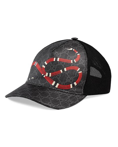 gucci cap black mens|gucci cap black snake.